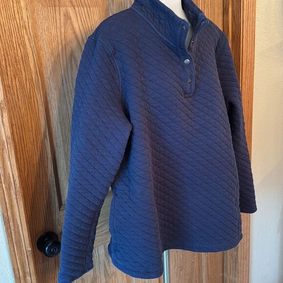 DULUTH Trading Company Quilted Snap Pullover Sweatshirt - Picture 8 of 12